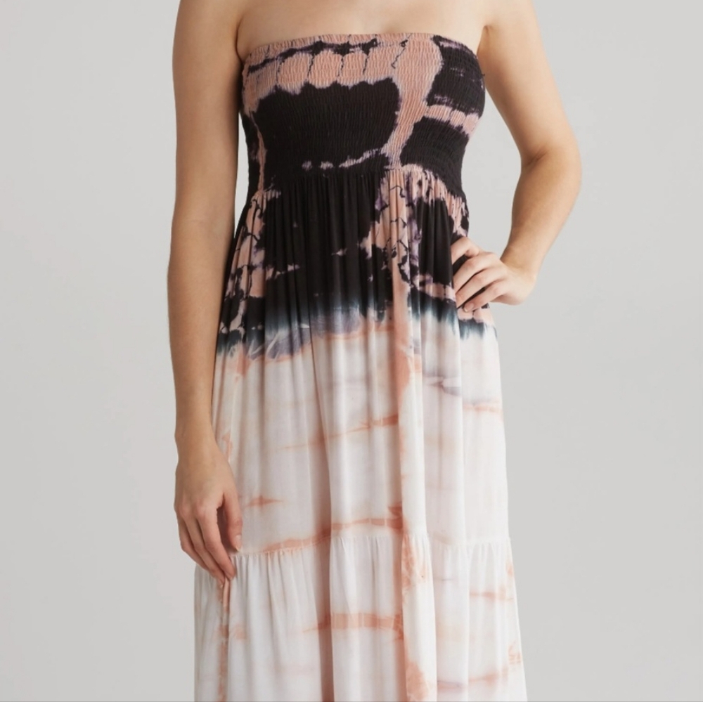 BOHO ME OMBRE TIERED MAXI DRESS